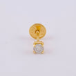 Topo Unico 12 Pts 0.3 g / in / 3.2 mm Oro Amarillo 18K