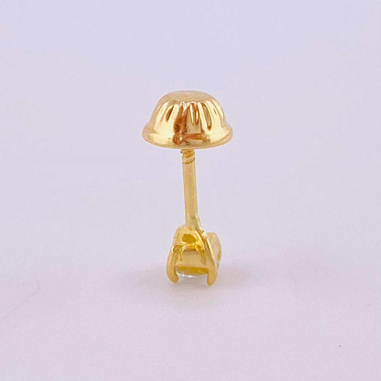 Topo Unico 12 Pts 0.3 g / in / 3.2 mm Oro Amarillo 18K