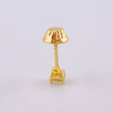 Topo Unico 12 Pts 0.3 g / in / 3.2 mm Oro Amarillo 18K
