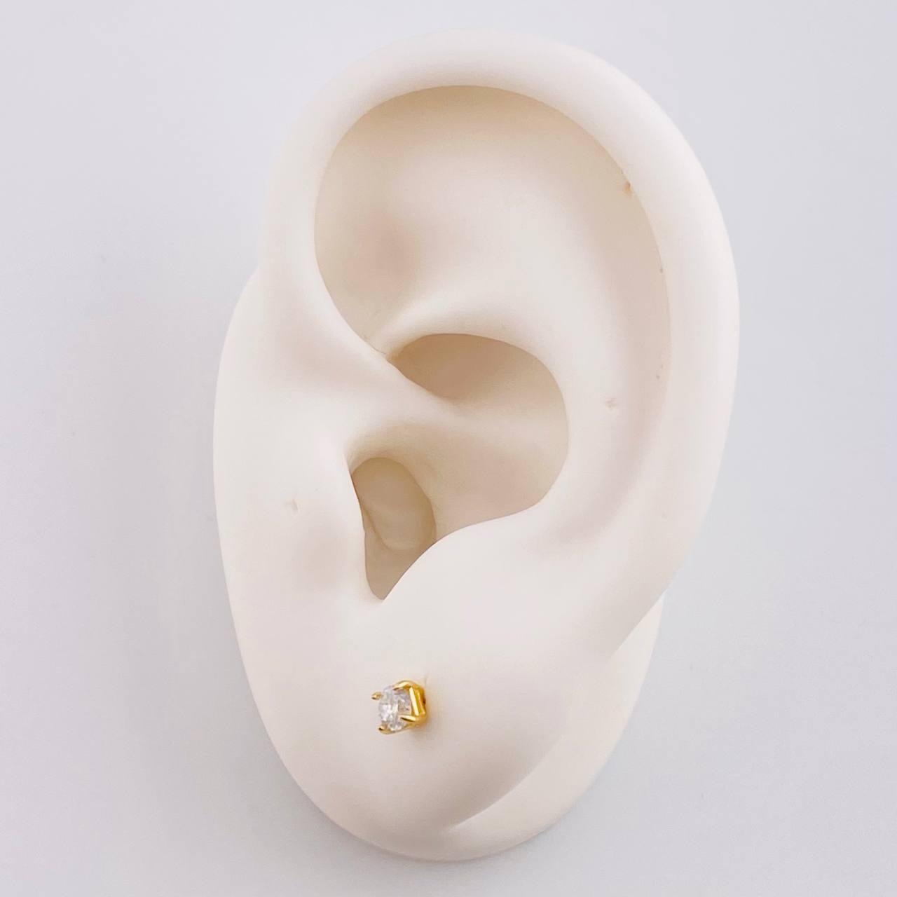 Topo Unico 12 Pts 0.3 g / in / 3.2 mm Oro Amarillo 18K
