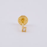 Topo Unico 4 Pts 0.25 g / in / 2.35 mm Oro Amarillo 18K