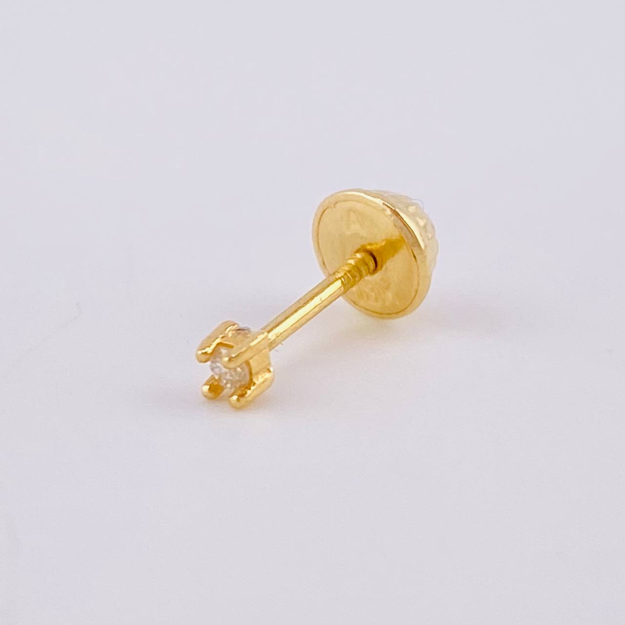 Topo Unico 4 Pts 0.25 g / in / 2.35 mm Oro Amarillo 18K