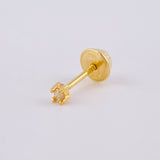 Topo Unico 4 Pts 0.25 g / in / 2.35 mm Oro Amarillo 18K