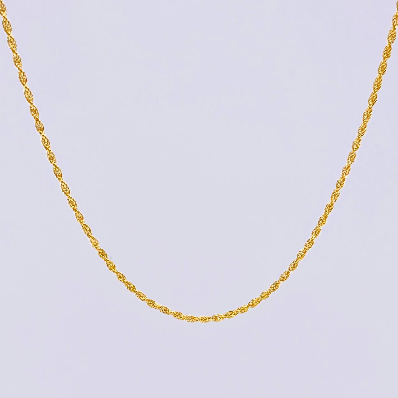 Rope Chain 1.1 g / 23 1/2 in / 1.25 mm 18K Yellow Gold