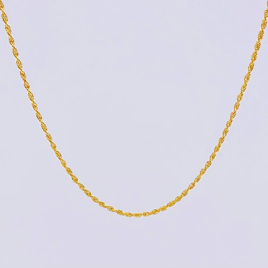 Rope Chain 1.1g / 24 in / 1.23mm 18K Yellow Gold