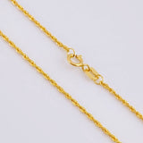Rope Chain 1.1 g / 23 1/2 in / 1.25 mm 18K Yellow Gold