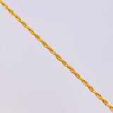 Cadena Lazo 1.1g / 24 in / 1.23mm Oro Amarillo 18K