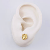 Topos Trebol Diamantado 2 g / in / 7.2 mm Oro Amarillo 18K
