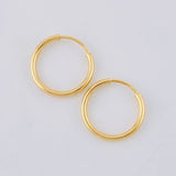 Hoop Earrings 0.45 g / 1/2 in 18K Yellow Gold