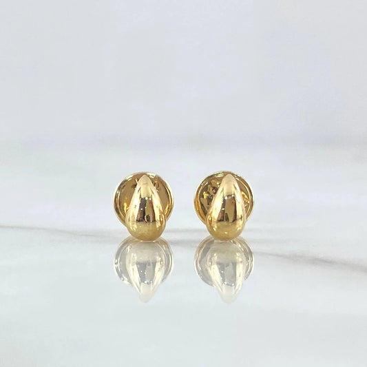 Stud Earrings Drop 0.65g / in / 7.8mm Yellow Gold 18K