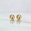 Topos Gotas 0.95gr / 1cm-Lisas Oro Amarillo 18K ©