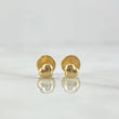 Topos Corazones 0.5gr / 0.4mm (Globo) Lisos Oro Amarillo 18K