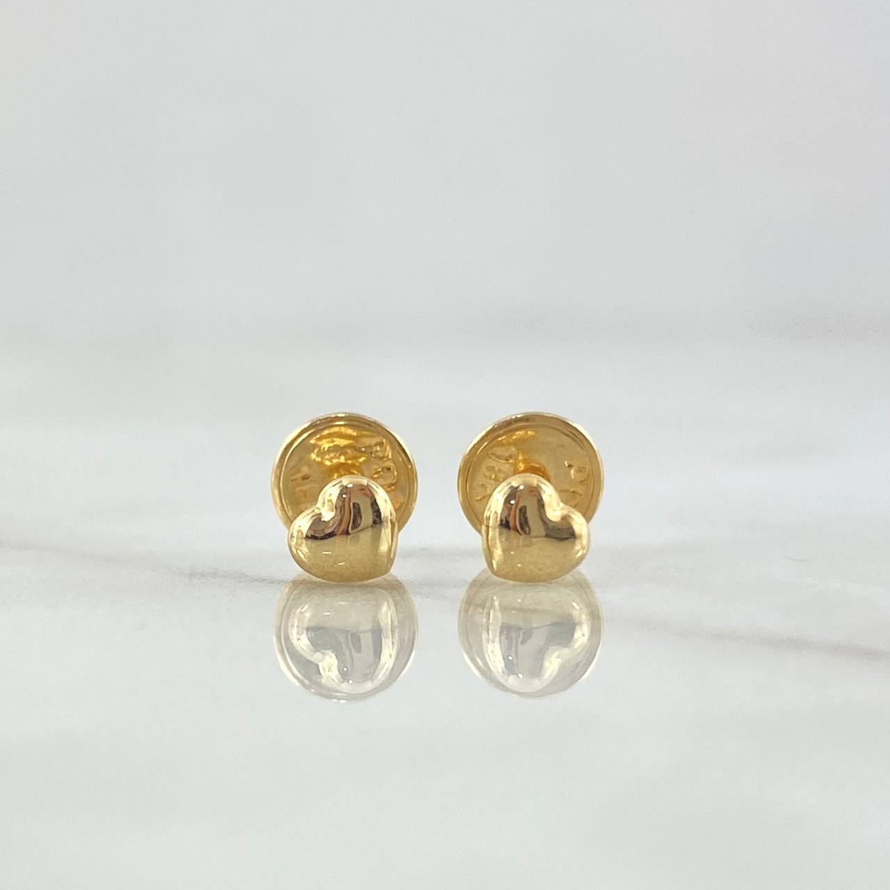 Topos Corazones 0.45gr / 0.4mm (Globo) Lisos Oro Amarillo 18K