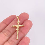 Dije Cruz Cristo 1.15g / 1 1/2 in Oro Amarillo 18K
