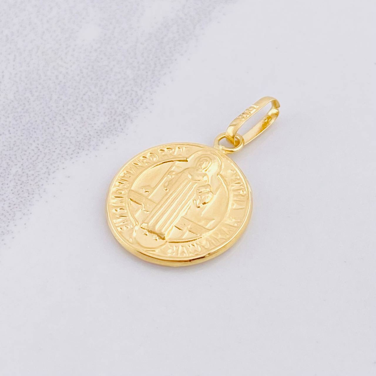 Dije San Benito 1.05g / 1 in Oro Amarillo 18K
