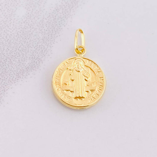 Dije San Benito 0.7g / 3/4 in Oro Amarillo 18K