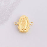 Charm Virgen de Guadalupe 0.6g / 1/2 in 18K Yellow Gold