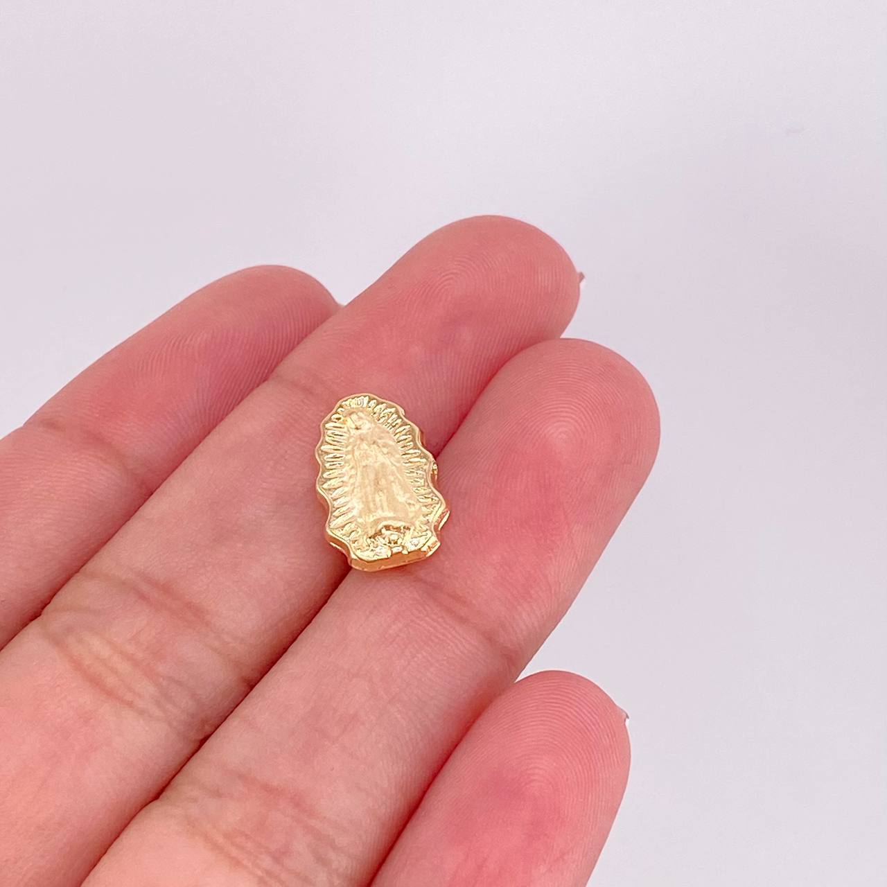 Herraje Virgen de Guadalupe 0.45g / 1/4 in Oro Amarillo 18K