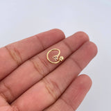 Piercing Espiral Cuatro Garras 0.5gr / 1/2 in / Oro Amarillo 18K &