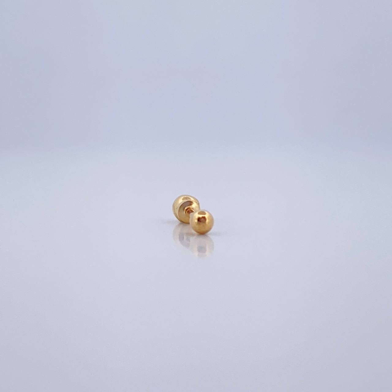 Piercing Bead 0.25gr / 1/2 in / 18K Gold