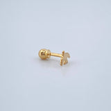 Piercing Ave 0.25gr / 1/2 in / Oro Amarillo 18K &