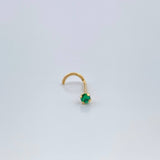 Piercing Chispa 0.15gr / 1/2 in / Oro Amarillo 18K &