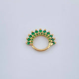 Piercing Earcuff Tiara Maya 0.8gr / 0.5in / 18K Gold