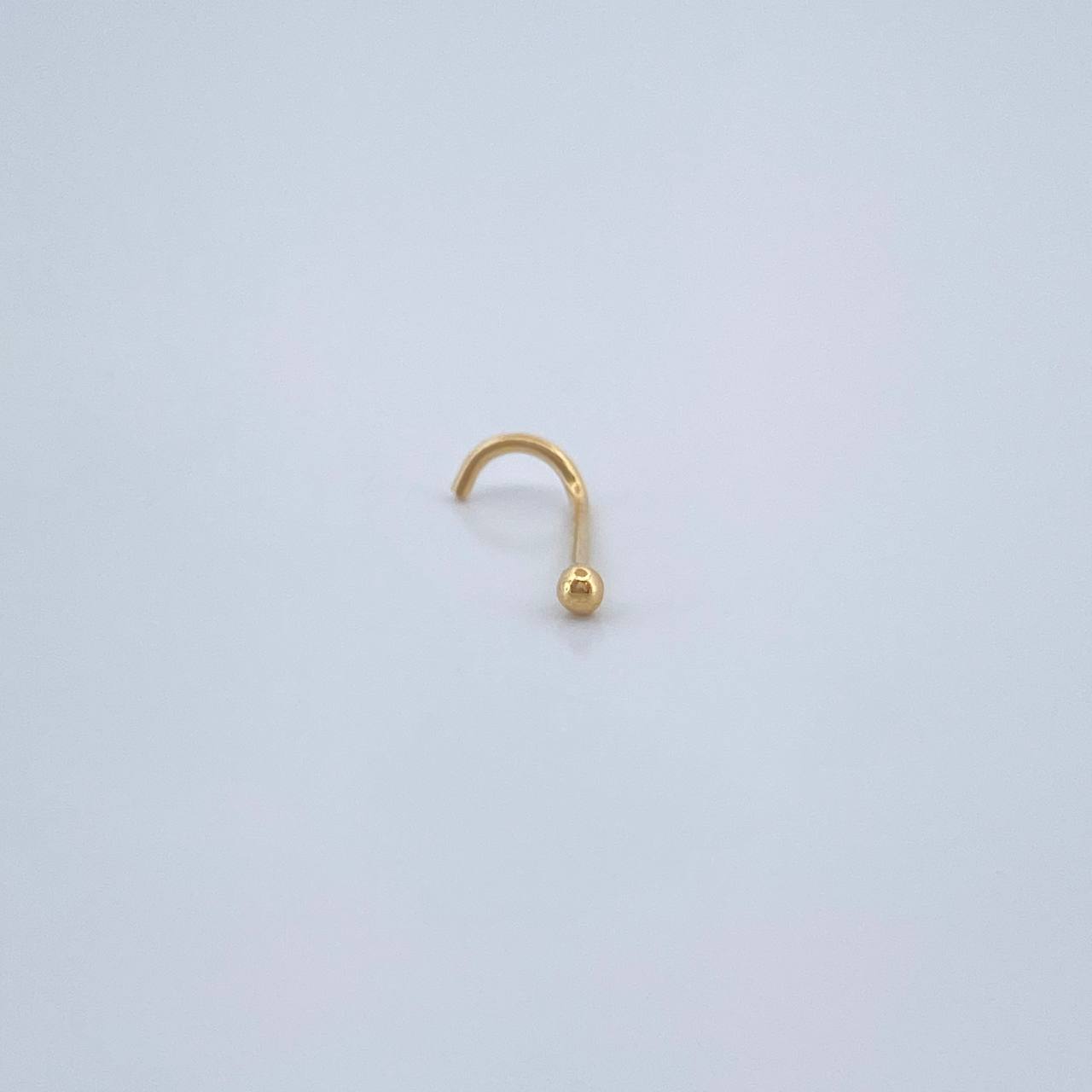 Piercing Bola 0.15gr / 1/2 in / Oro Amarillo 18K &