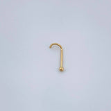 Piercing Bola 0.15gr / 1/2 in / Oro Amarillo 18K &