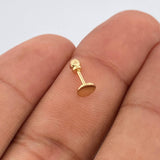 Flat Circle Piercing 0.35gr / 0.5in / 18K Gold +0$
