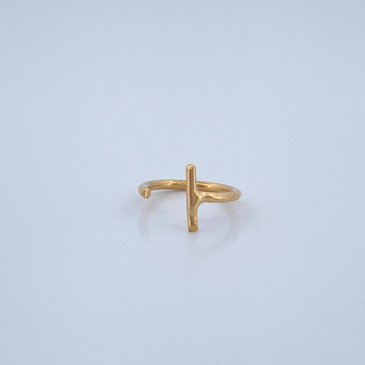Piercing Earcuff T-Bar Simulator 0.3gr / 0.5in / 18K Gold