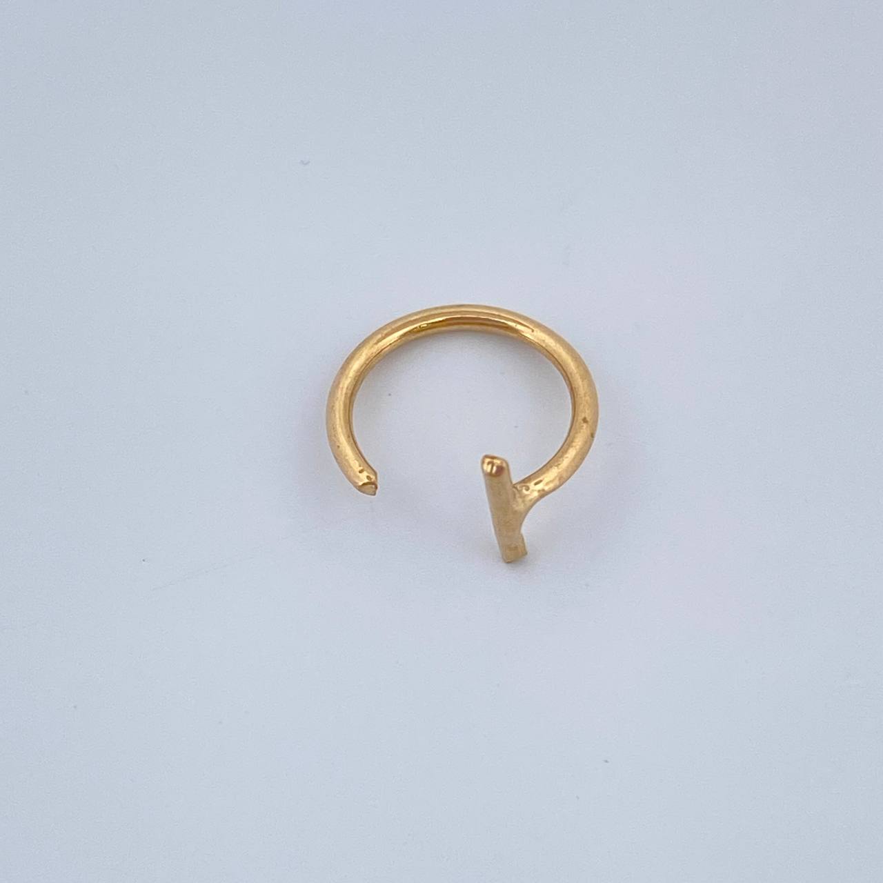 Piercing Earcuff T-Bar Simulator 0.3gr / 0.5in / 18K Gold