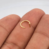 Piercing Earcuff T-Bar Simulator 0.3gr / 0.5in / 18K Gold