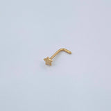 Piercing Estrella 0.1gr / 1/2 in / Oro Amarillo 18K &