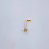 Piercing Estrella 0.1gr / 1/2 in / Oro Amarillo 18K &