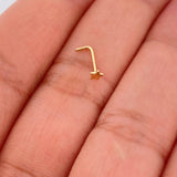 Piercing Estrella 0.1gr / 1/2 in / Oro Amarillo 18K &