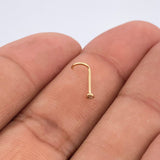 Piercing Bisel 0.1gr / 1/2 in / Oro Amarillo 18K &