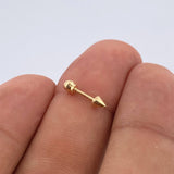 Piercing Punta 0.35gr / 1/2 in / Oro Amarillo 18K &