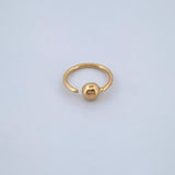 Piercing Aro Bola 0.25gr / 1/2 in / Oro Amarillo 18K &