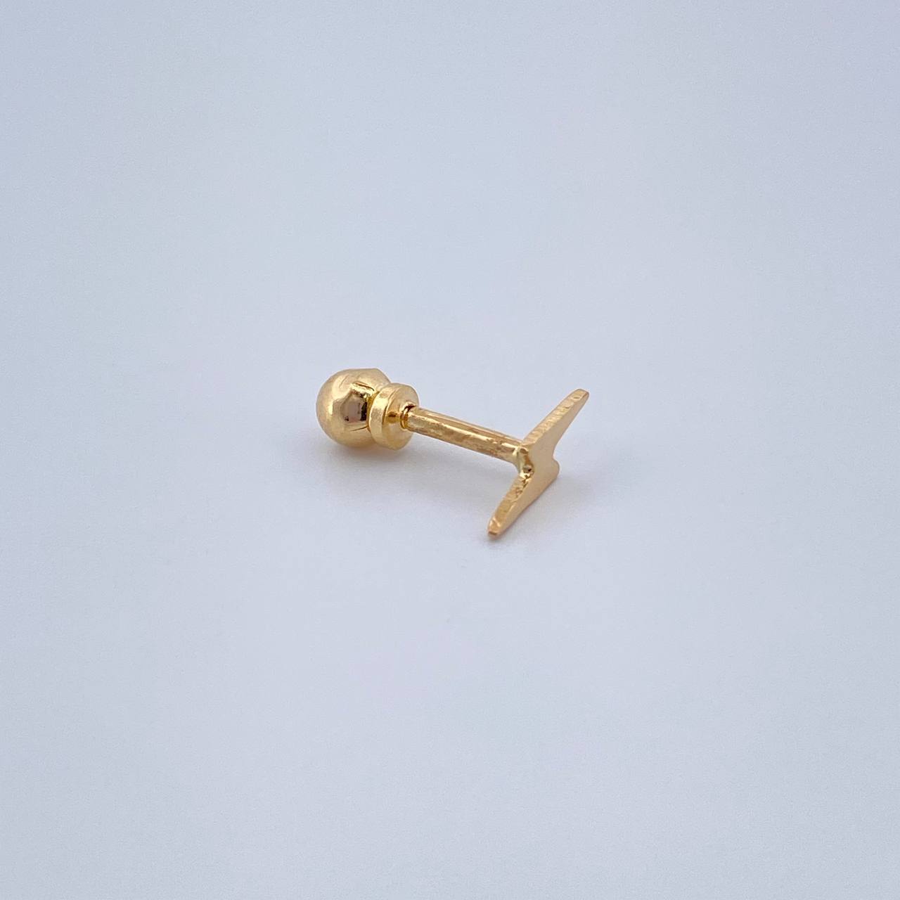 Lightning Piercing 0.3gr / 1/2 in / 18K Gold