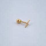 Lightning Piercing 0.3gr / 1/2 in / 18K Gold
