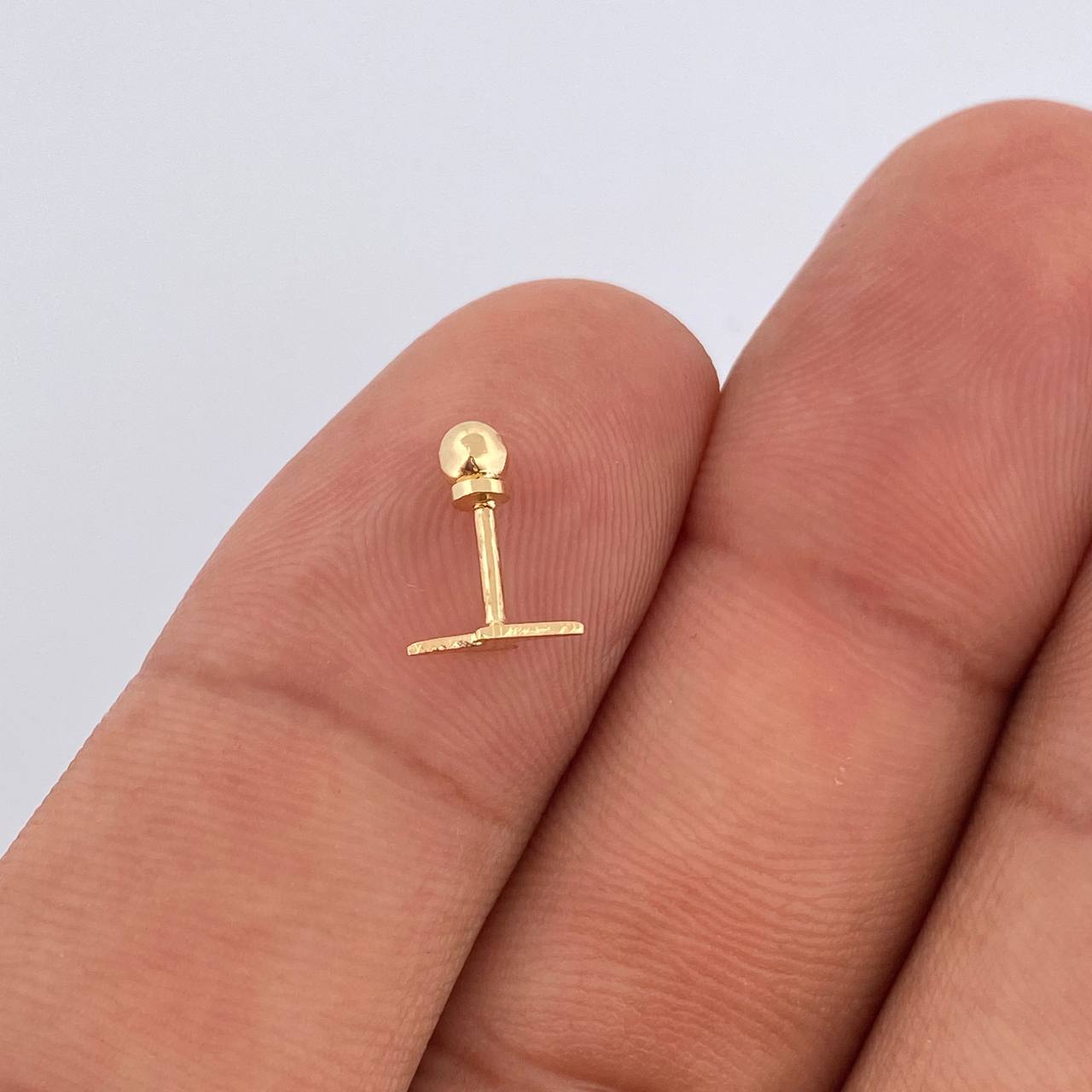 Lightning Piercing 0.3gr / 1/2 in / 18K Gold