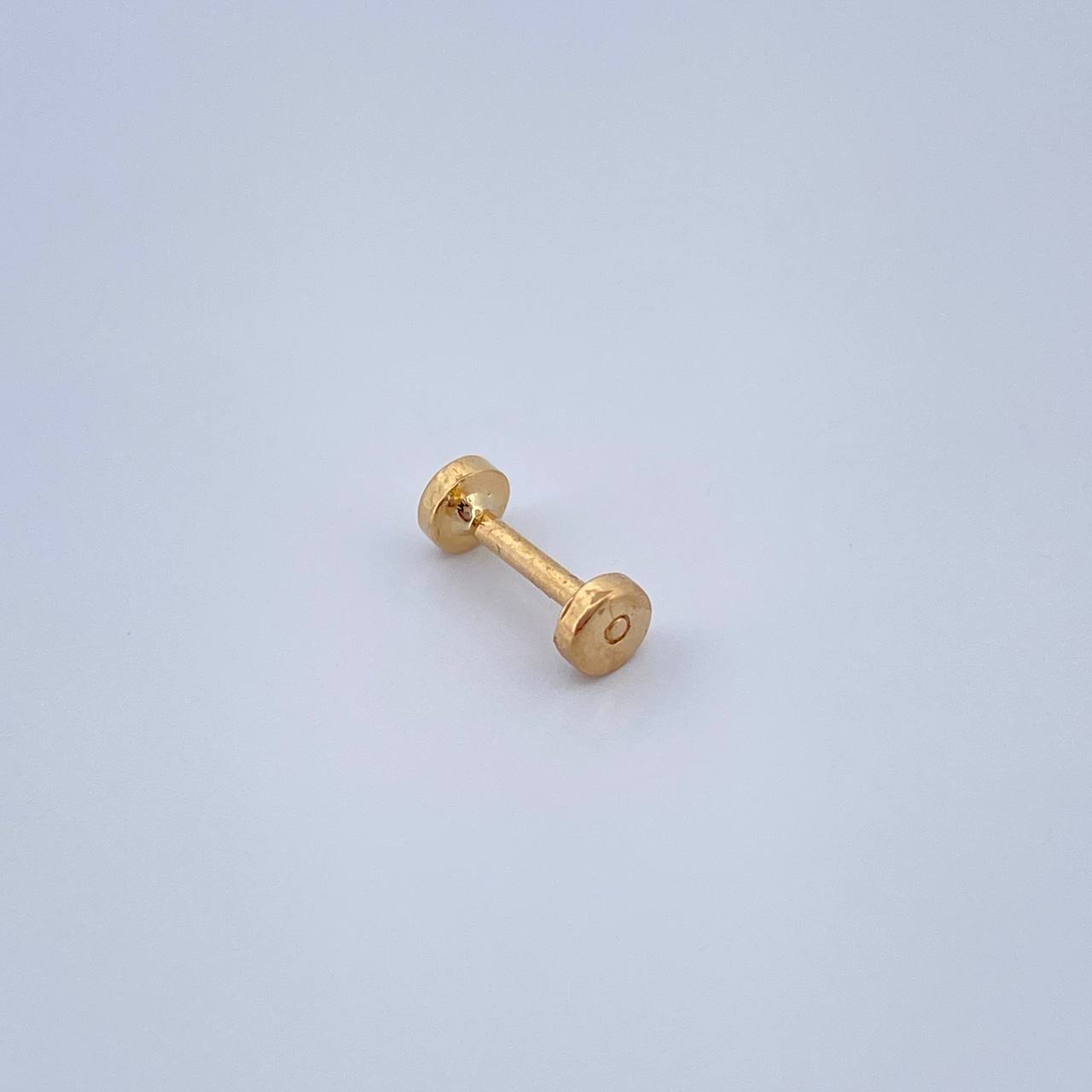 Piercing Circulo Plano 0.45gr / 1/2 in / Oro Amarillo 18K &
