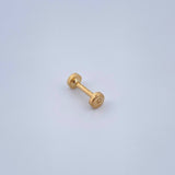 Piercing Circulo Plano 0.45gr / 1/2 in / Oro Amarillo 18K &