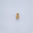 Star Piercing 0.3gr / 0.5in / 18K Gold