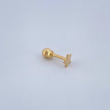 Star Piercing 0.3gr / 0.5in / 18K Gold