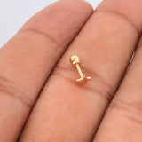 Star Piercing 0.3gr / 0.5in / 18K Gold