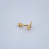 Moon Piercing 0.35gr / 0.5in / 18K Gold
