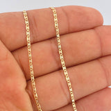 Cadena Escalera Plana 1.2gr / 15 3/4 in / 1.3mm Tres Oros +3 18K %