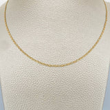 Cadena Escalera Plana 1.2gr / 15 3/4 in / 1.3mm Tres Oros +3 18K %